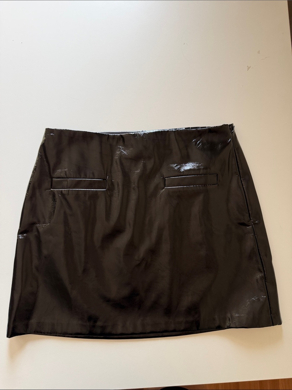 LOFT | 12 | Black Patent | Mini Skirt - Women